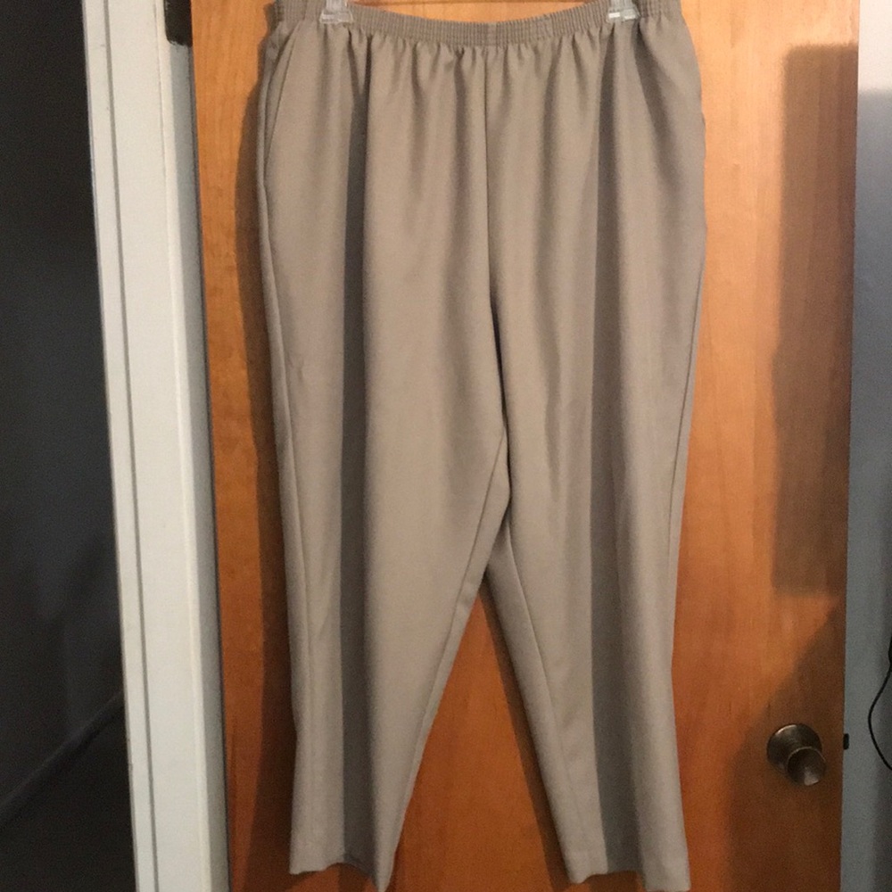 Alfred Dunner 24W tan pants